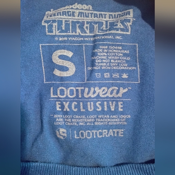 Teenage mutant Ninja turtles loot crate exclusive blue t-shirt - Picture 3 of 3